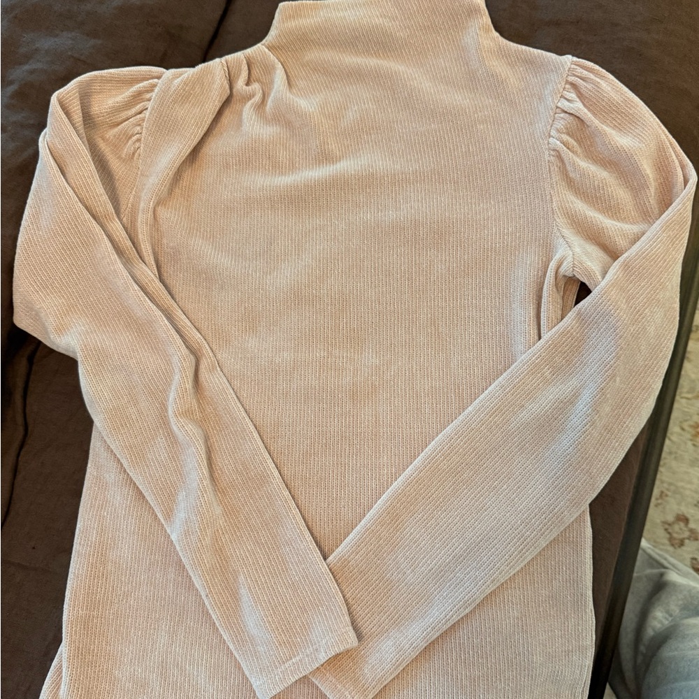 Express Light Pink Ribbed Sweater